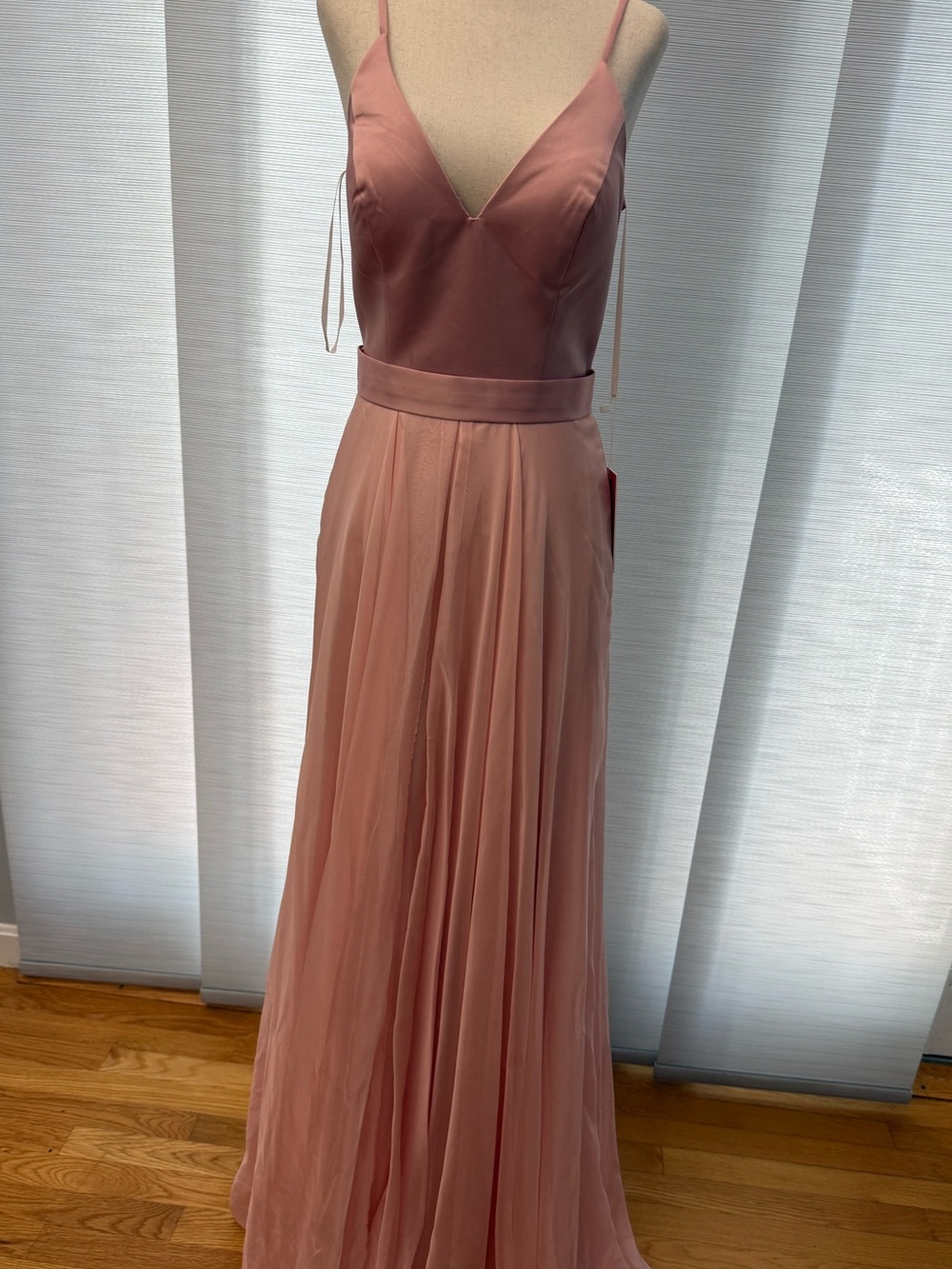 JVN Jovani Blush Pink formal Dress 4